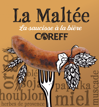 Saucisse La Maltée à la Bière Ambrée Coreff