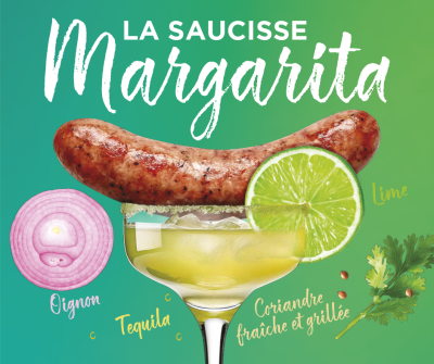 SAUCISSE MARGARITA x4 (tequila, lime, oignon, coriandre grillé et fraiche)
