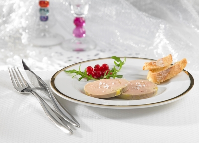 Foie gras de canard entier mi-cuit en tranches
