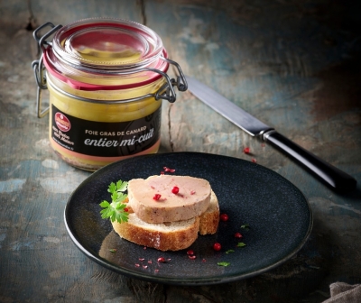 Verrine de foie gras entier mi-cuit