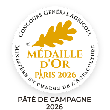 Médaille d'or pâté de campagne 2026 Salon de l'agriculture