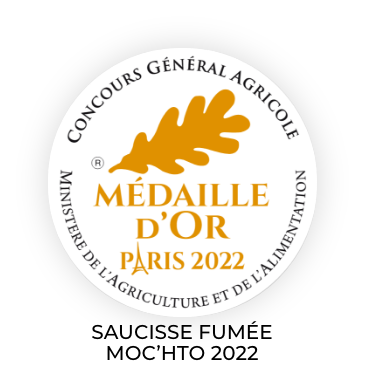 Médaille 2022 Saucisse fumée moc'h to