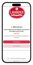 Inscription au programme de Fidélité le Lavandier étape 1